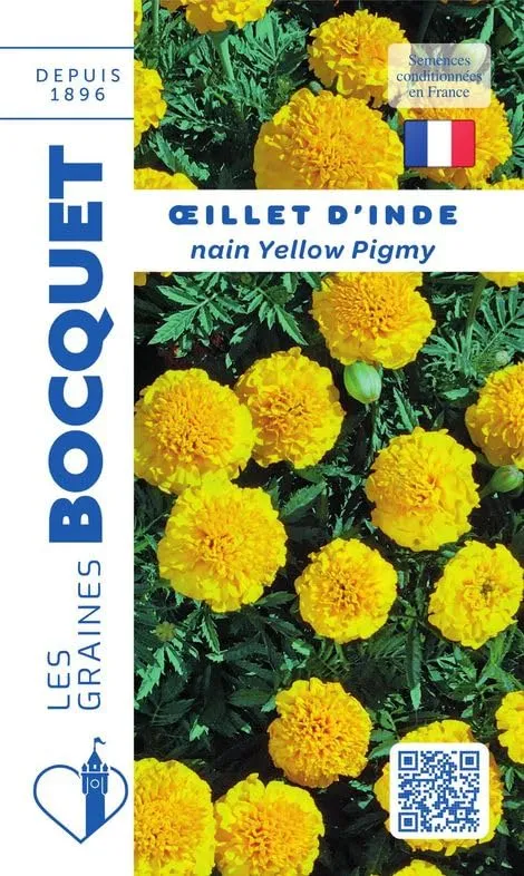 graines-bocquet-oeillet-d-inde-yellow-pigmy-graines-1-2-g-jaune image 1