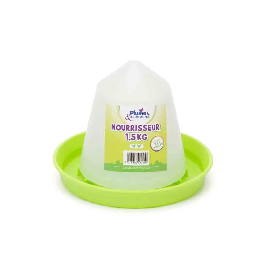 ferme-de-sainte-marthe-nourrisseur-plastique-mangeoire-poules-1-5-kg image 1
