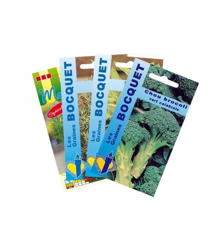 graines-bocquet-lot-chou-brocoli-et-aromatiques-graines-4-sachets-3-1-g image 1