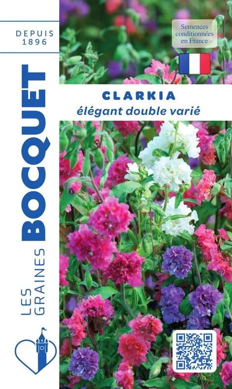 graines-bocquet-clarkia-l-gant-double-vari-graines-fleurs-1-5-g-annuelle image 1