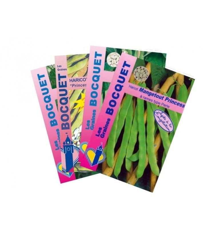 graines-bocquet-lot-haricots-verts-rames-4-sachets-360g image 1
