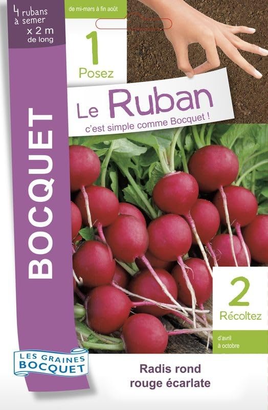 graines-bocquet-radis-rond-carlate-ruban-graines-15g image 1