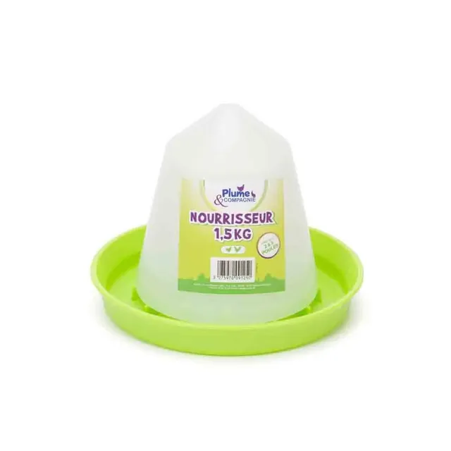ferme-de-sainte-marthe-nourrisseur-plastique-mangeoire-poules-1-5-kg image 1