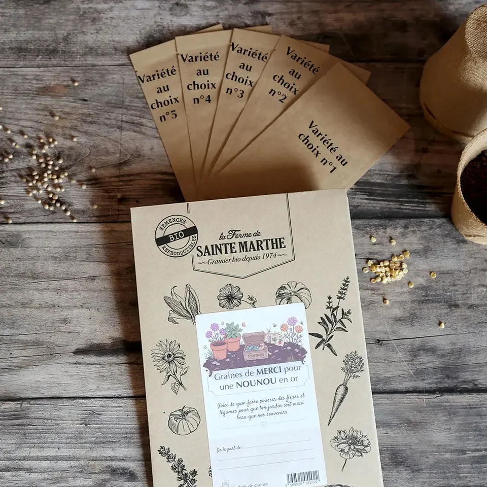 ferme-de-sainte-marthe-pochette-remerciement-nounou-coffret-graines-5-sachets image 1