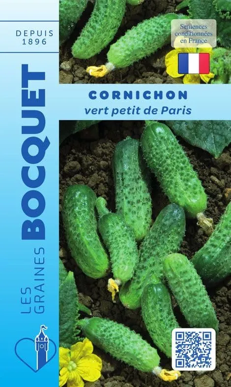 graines-bocquet-cornichon-vert-petit-de-paris-graines-3-g-bocaux image 1