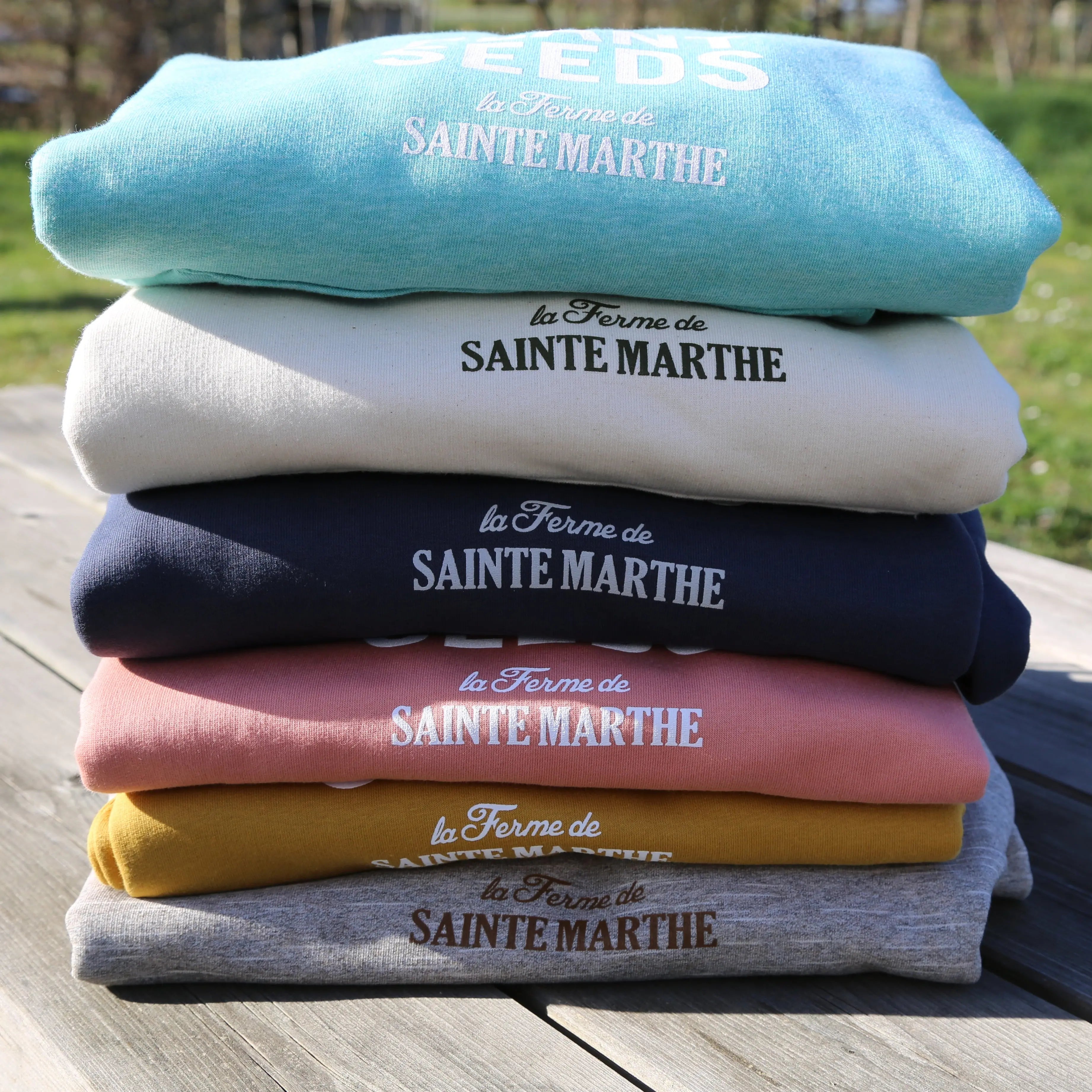 ferme-de-sainte-marthe-pull-capuche-coton-bio-vert-menthe image 2