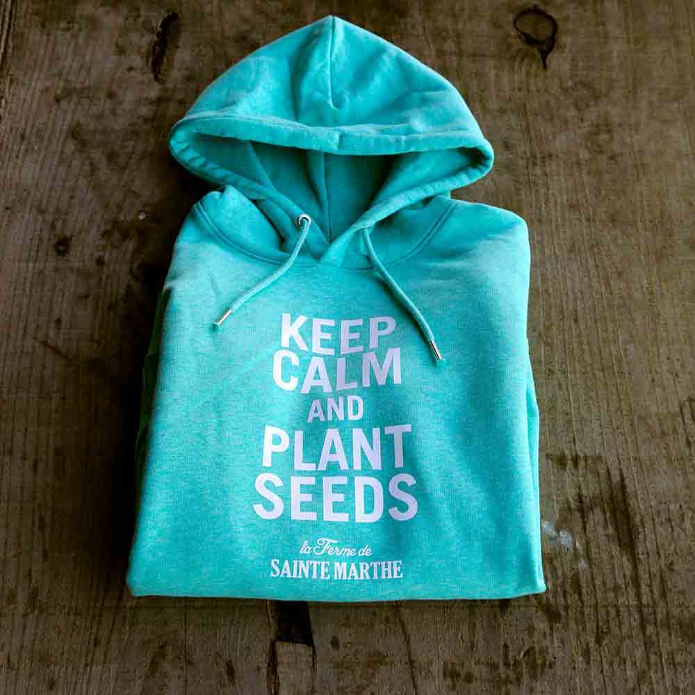ferme-de-sainte-marthe-pull-capuche-coton-bio-vert-menthe image 3