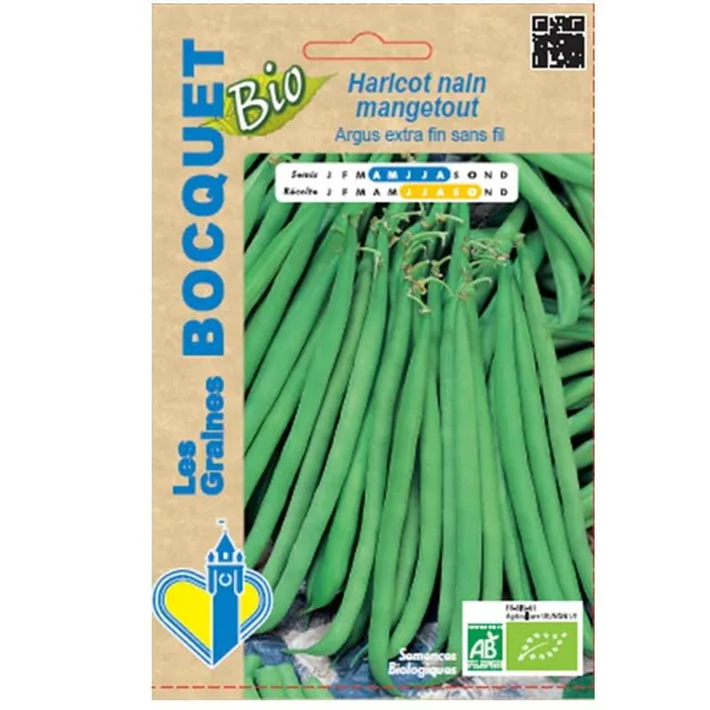 graines-bocquet-bio-haricot-argus-extra-fin-graines-60-g image 1
