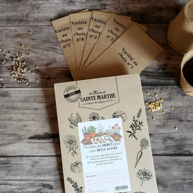 ferme-de-sainte-marthe-pochette-remerciement-ma-tres-coffret-graines-5-sachets image 1