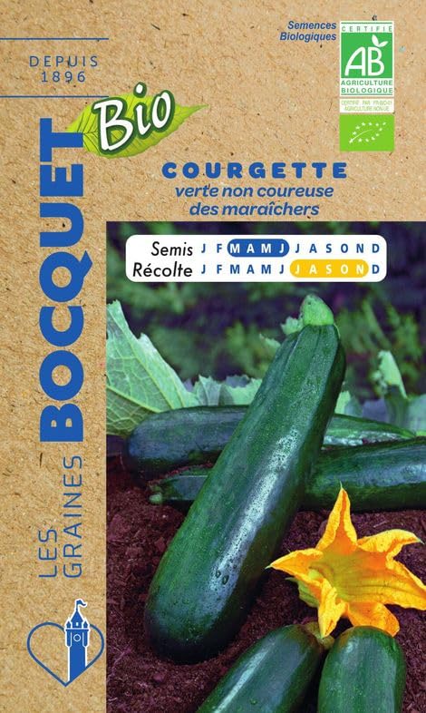 graines-bocquet-mara-chers-bio-graines-de-courgette-verte-3-g image 1