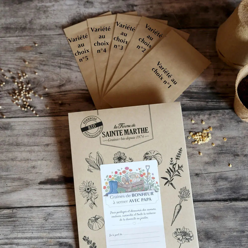 ferme-de-sainte-marthe-pochette-bonne-f-te-papa-coffret-graines-5-sachets image 1